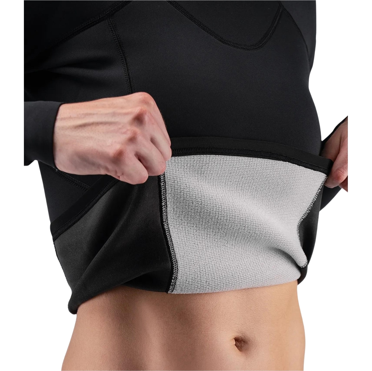 2026 Zhik Womens Microfleece Neoprene Wetsuit Top DTP-0530-BLK - Black
